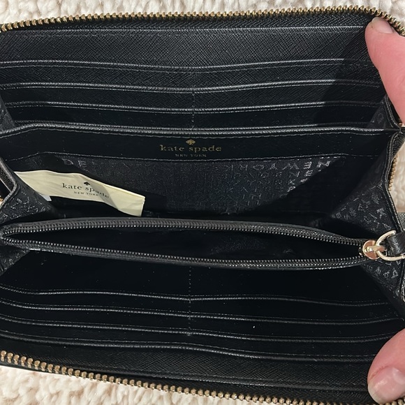 Kate Spade ♠️ Black Tote w/ Matching Wallet & Twilly - Picture 11 of 11